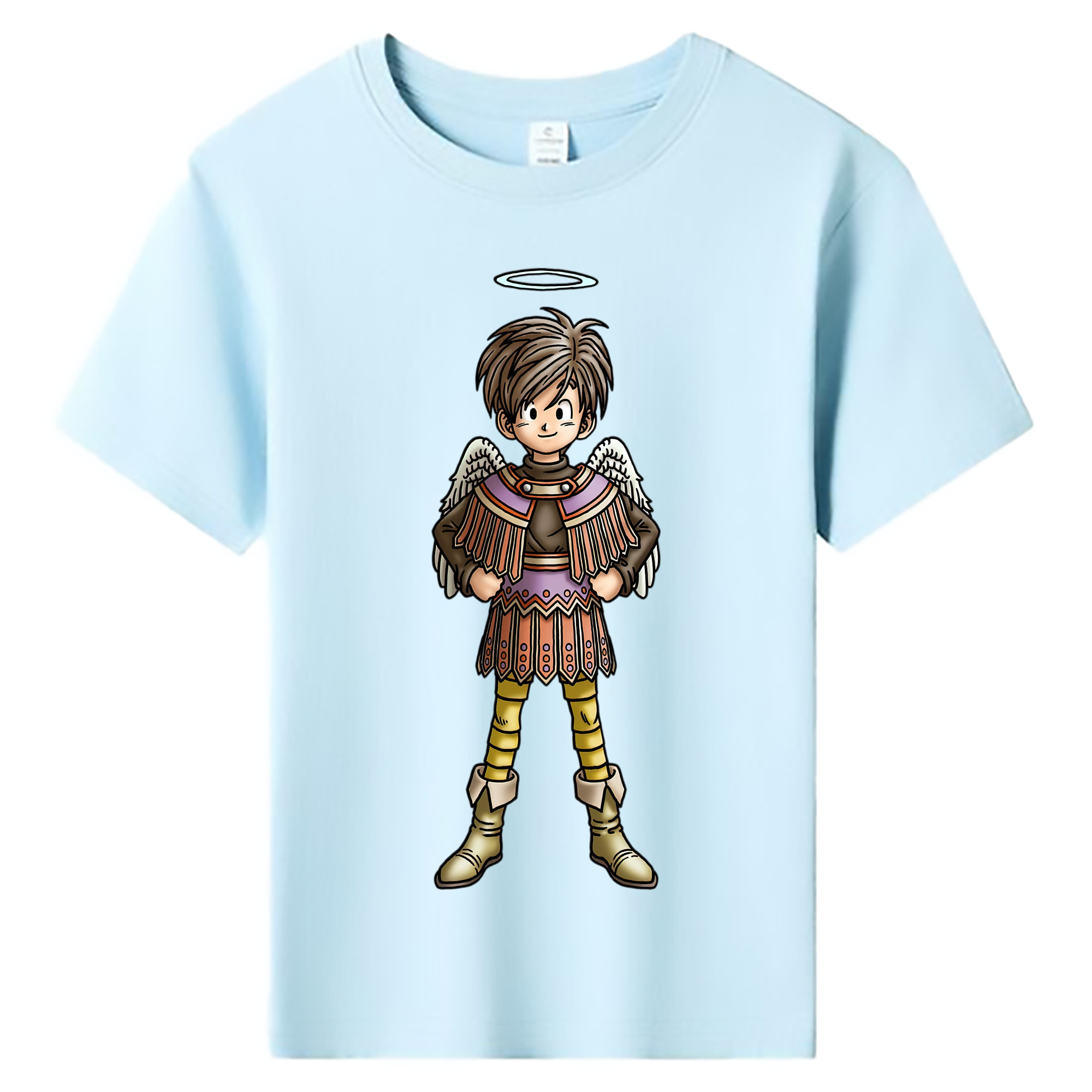 （画像用） ドラゴンクエスト Doragon Kuesuto Dragon Quest 綿100％キッズTシャツ（フロントプリント）